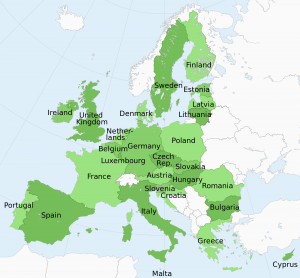 ЕС, карта
