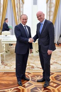 Путин и Инфатино - среща